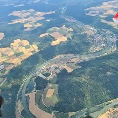 Flugwegposition um 12:04:41: Aufgenommen in der Nähe von Kelheim, Deutschland in 2290 Meter